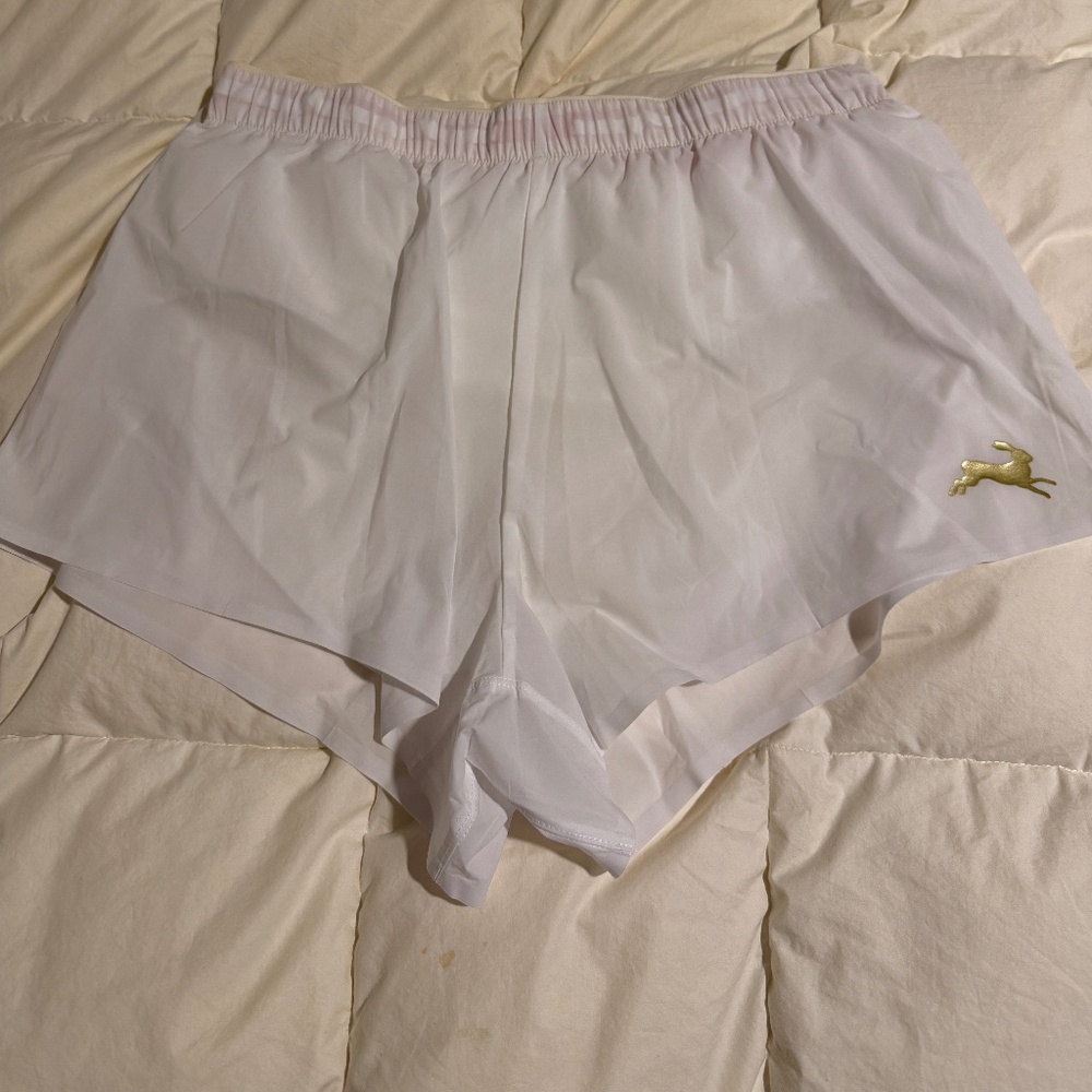 Tracksmith Strata OTQ Race Short, Large, White